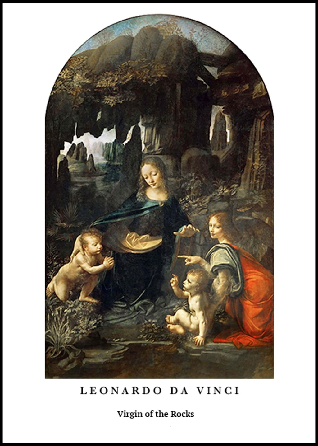 "Leonardo da Vinci - Virgin of the Rocks Poster"