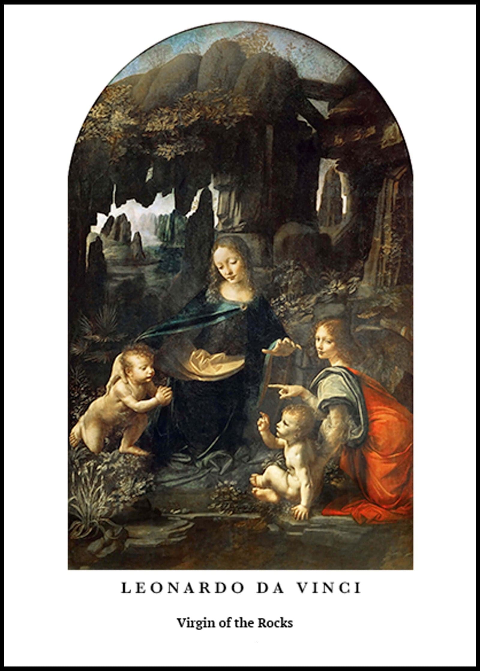 "Leonardo da Vinci - Virgin of the Rocks Poster"