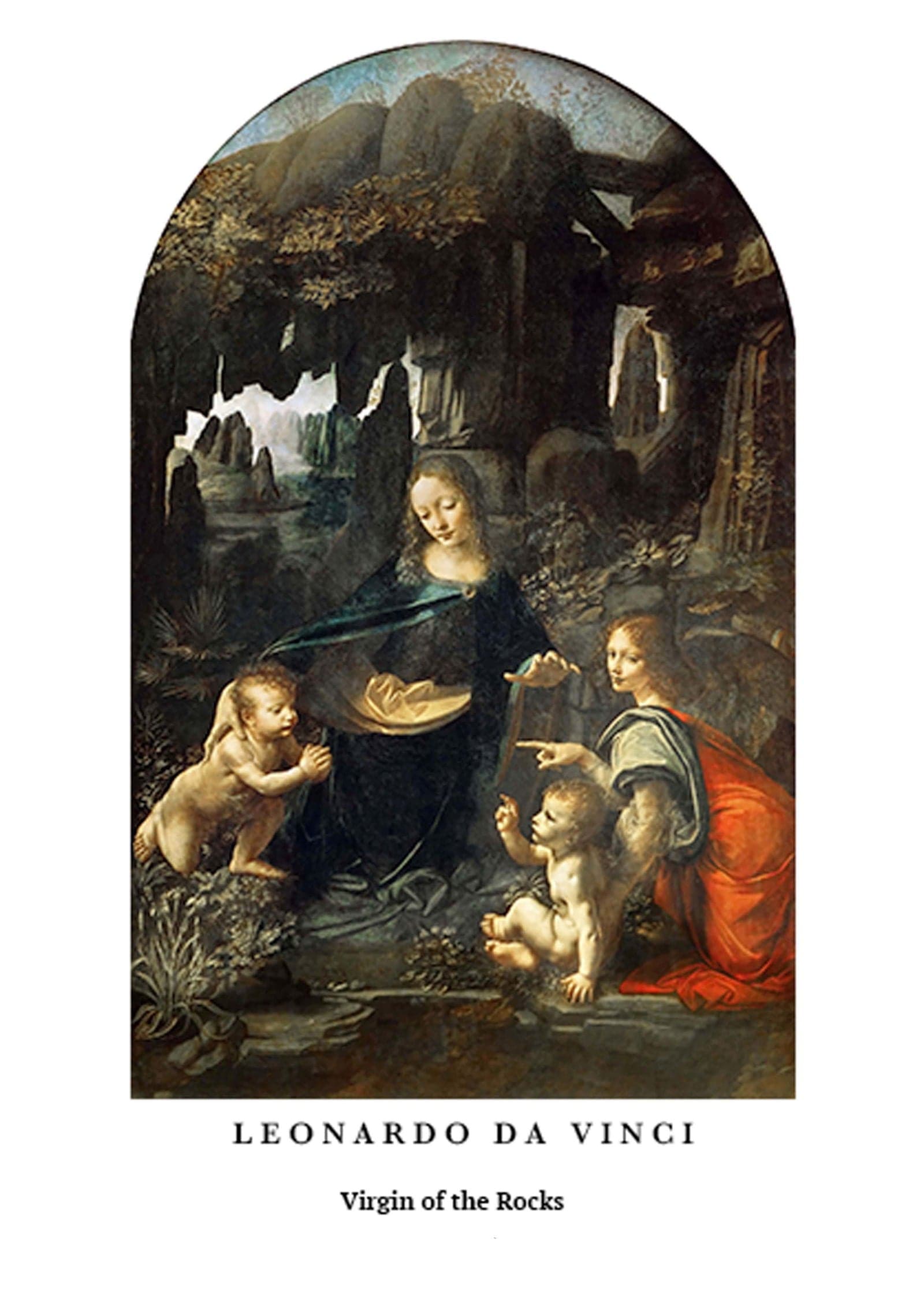 "Leonardo da Vinci - Virgin of the Rocks Poster"