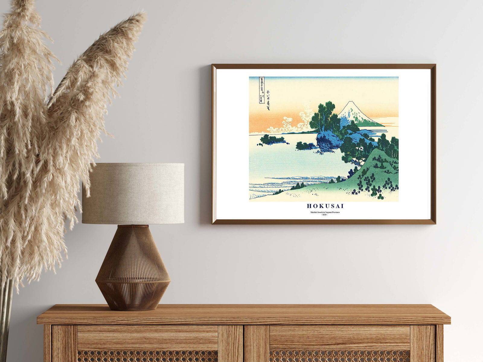 "Katsushika Hokusai - Shichiri beach in Sagami Province Poster"