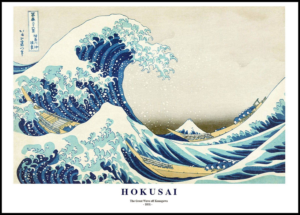 "Katsushika Hokusai - The Great Wave off Kanagawa Poster"