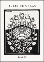 "Julie de Graag - Rose Bush Poster"