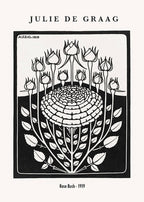 "Julie de Graag - Rose Bush Poster"