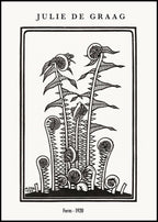 "Julie de Graag - Ferns Poster"