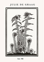 "Julie de Graag - Ferns Poster"
