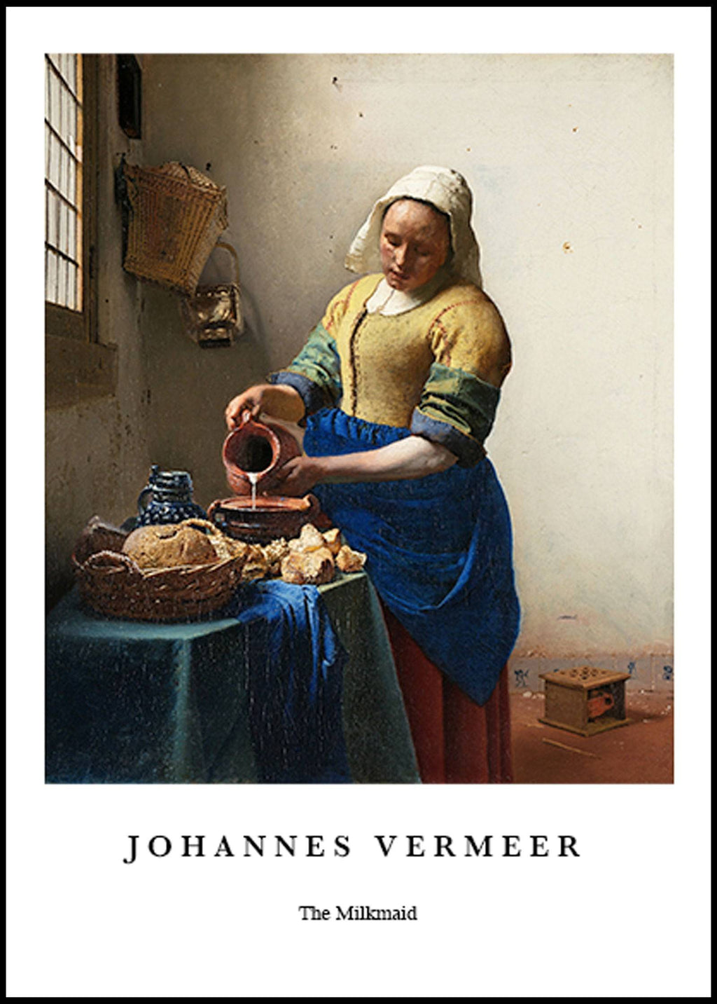 "Johannes Vermeer - The Milkmaid Poster"