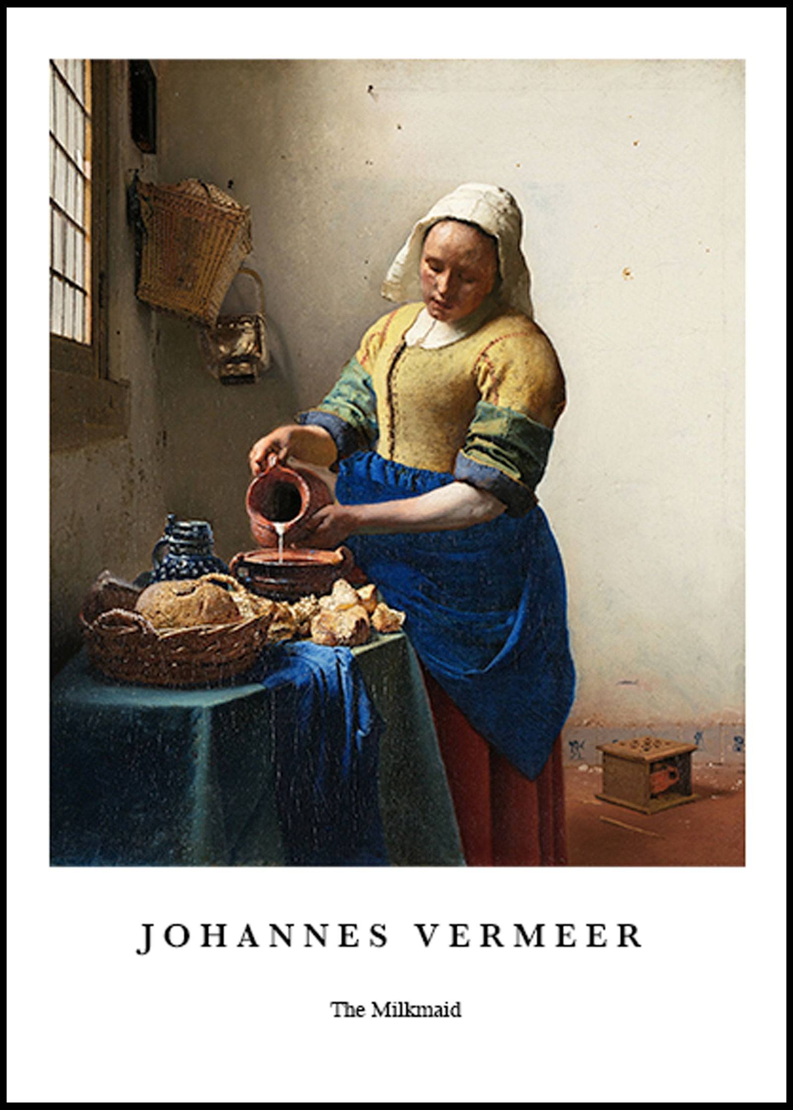 "Johannes Vermeer - The Milkmaid Poster"
