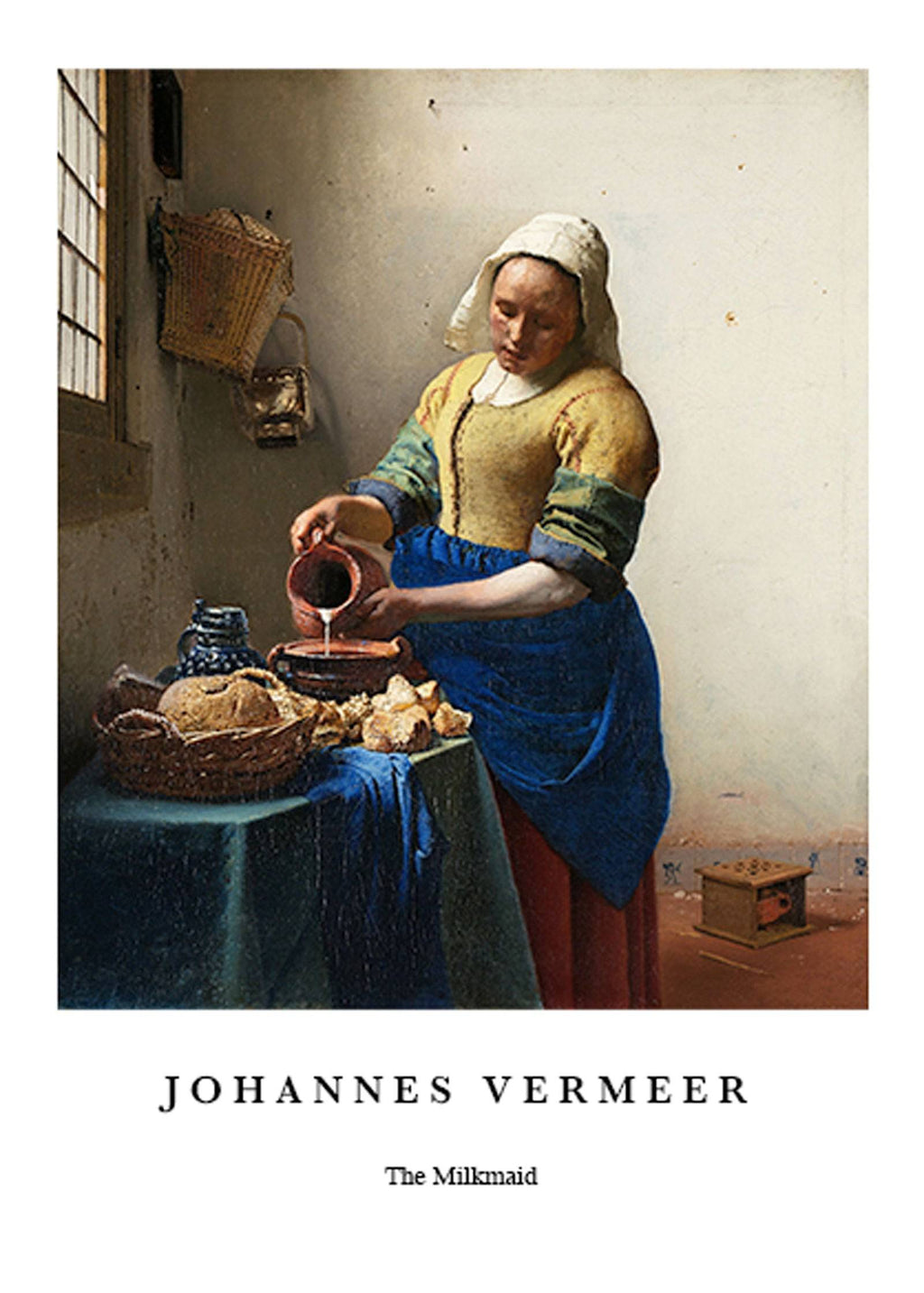 "Johannes Vermeer - The Milkmaid Poster"