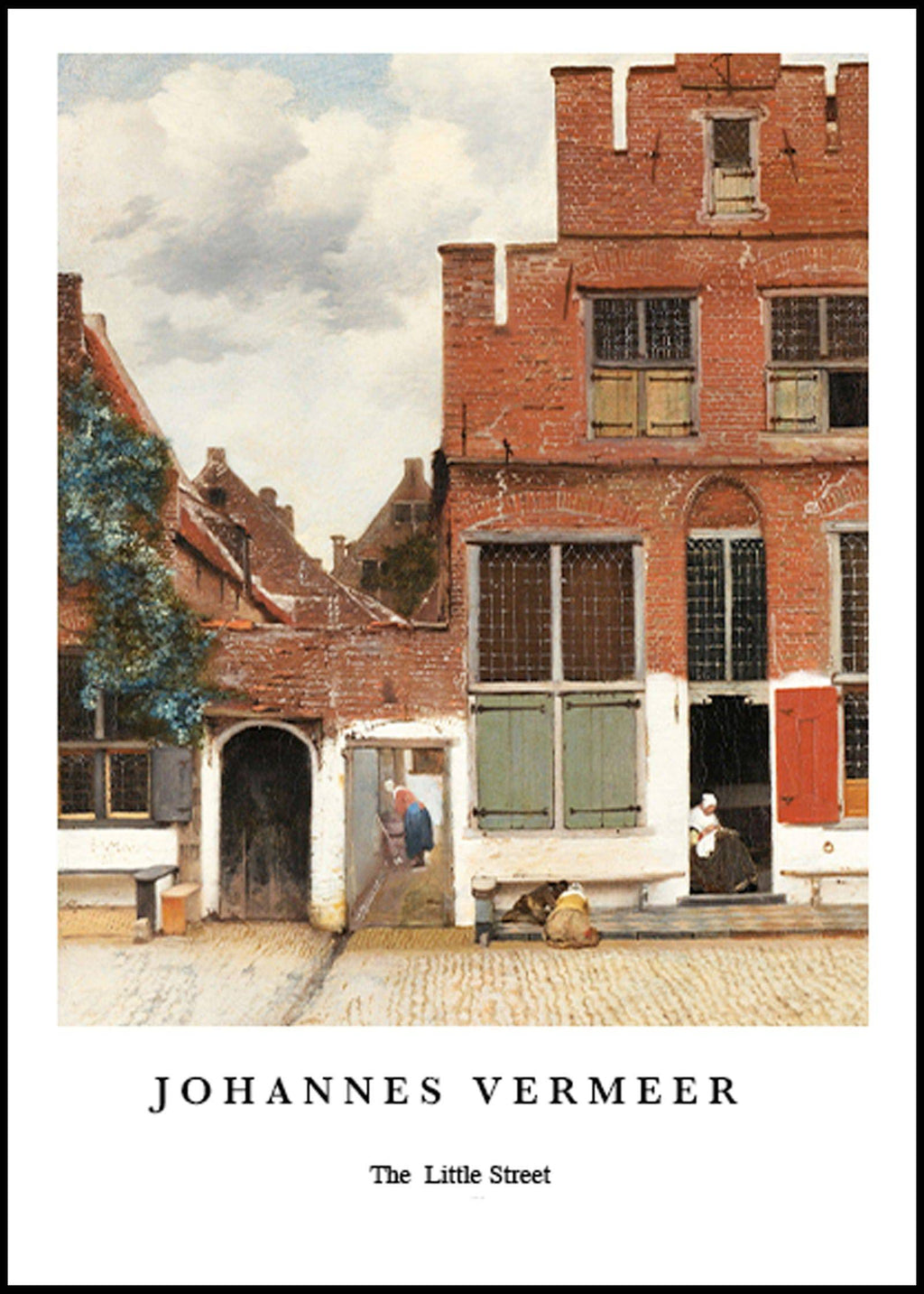 "Johannes Vermeer - The Little Street Poster"