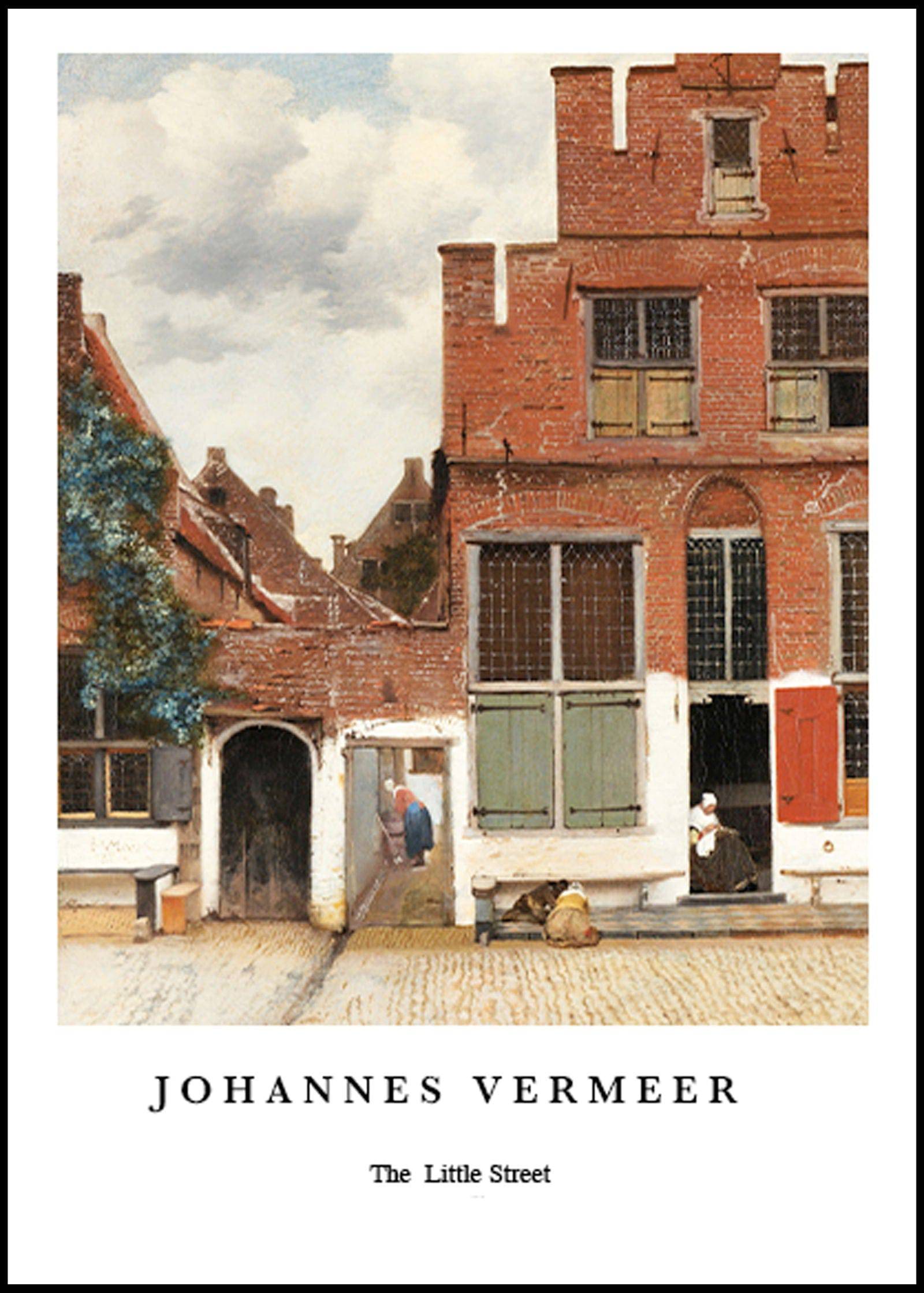 "Johannes Vermeer - The Little Street Poster"