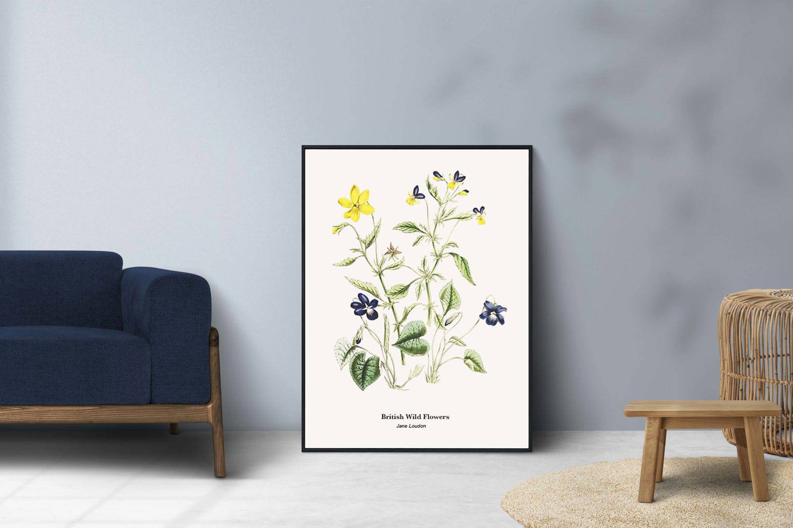 "Jane Loudon - British Wild Flowers Poster"