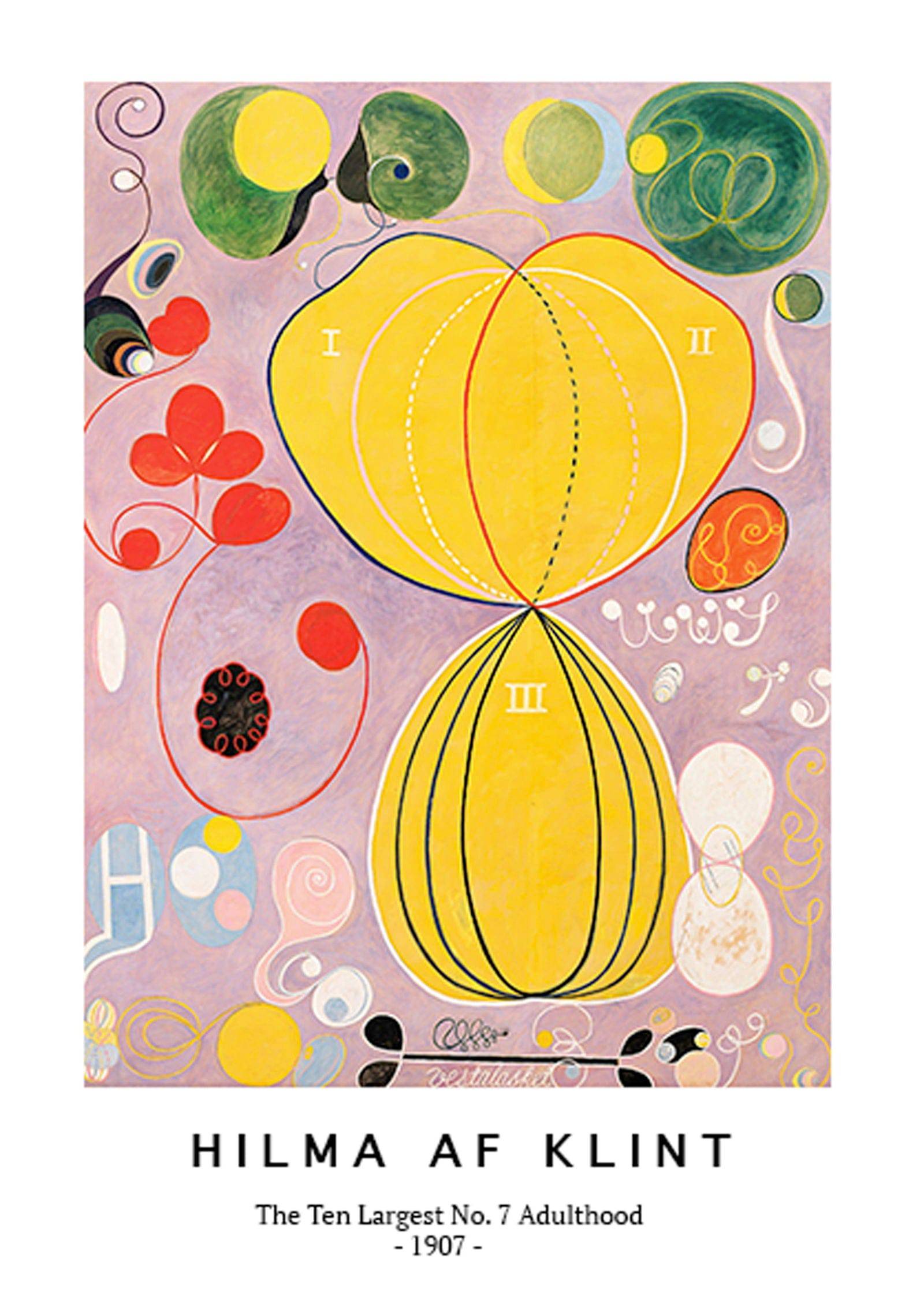 "Hilma af Klint - The Ten Largest No. 7 Adulthood Poster"