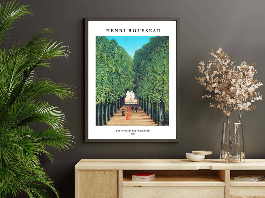 "Henri Rousseau - The Avenue in Saint-Cloud Park Poster"