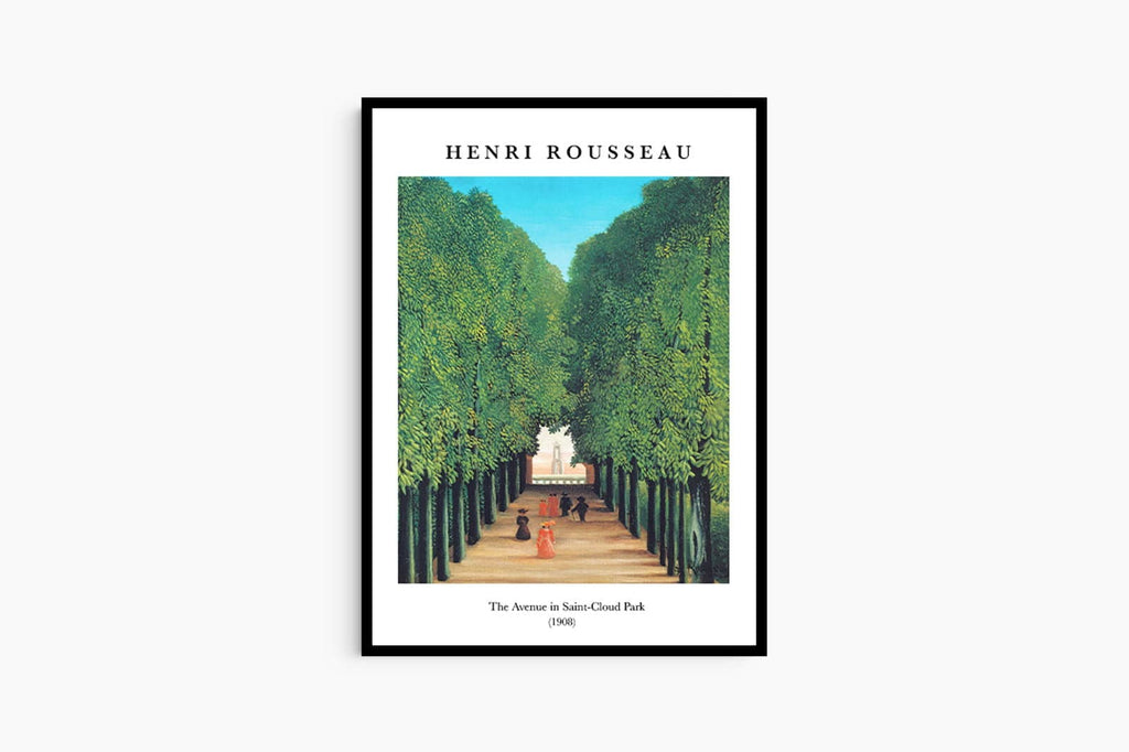 "Henri Rousseau - The Avenue in Saint-Cloud Park Poster"