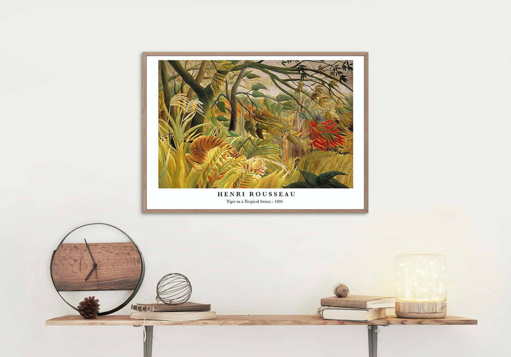 "Henri Rousseau - Tiger in a Tropical Storm Poster"