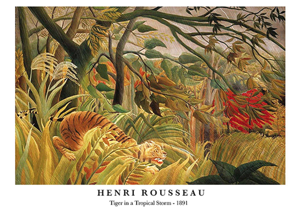 "Henri Rousseau - Tiger in a Tropical Storm Poster"