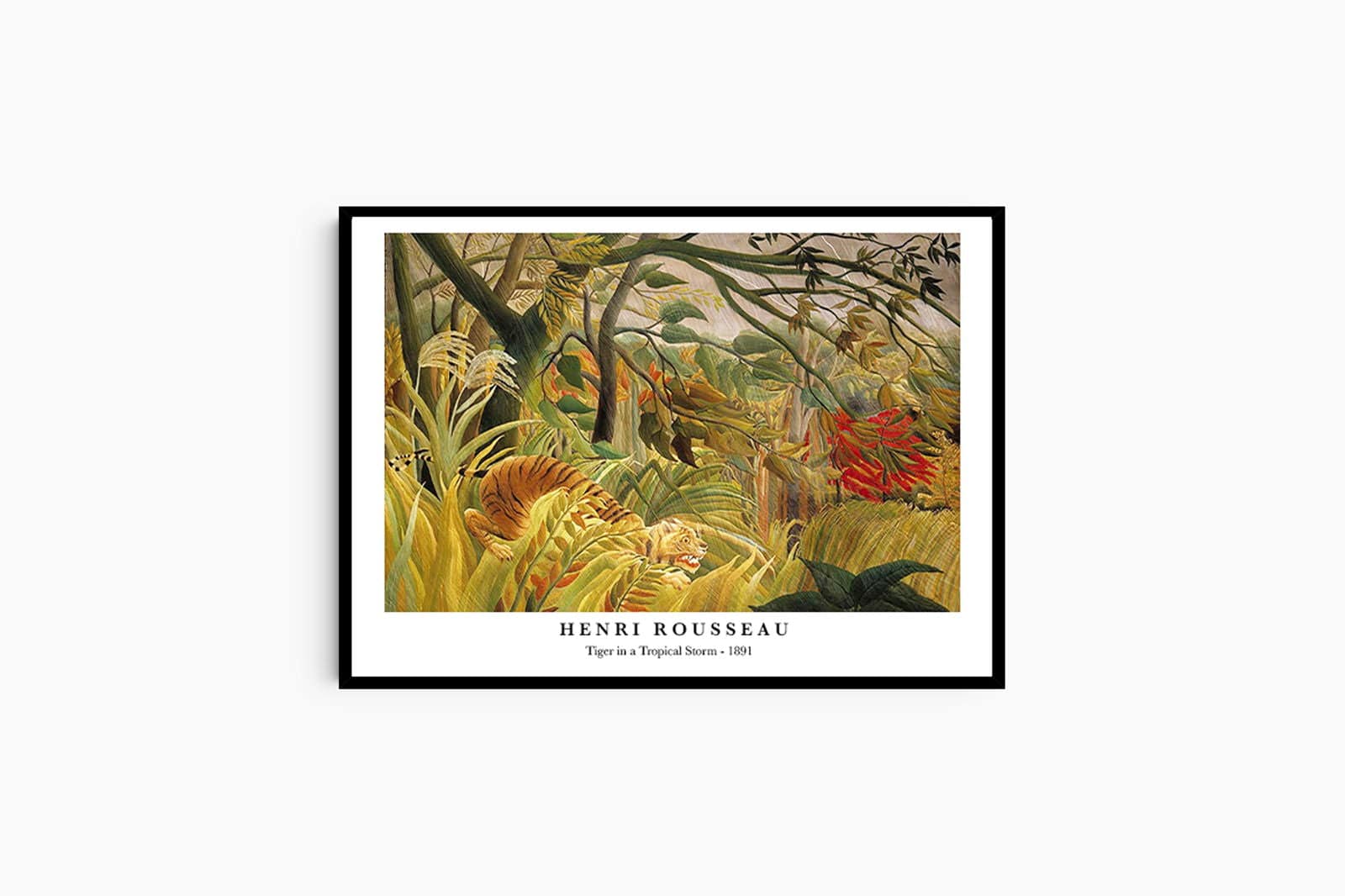 "Henri Rousseau - Tiger in a Tropical Storm Poster"
