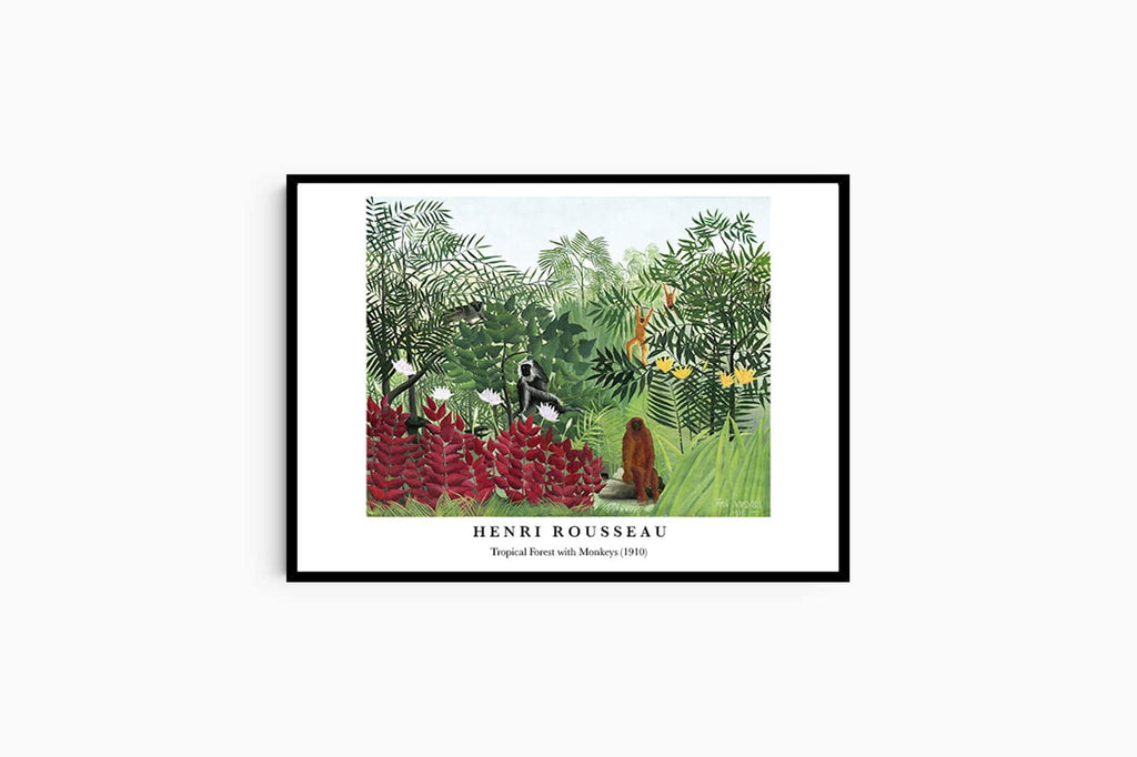 "Henri Rousseau - Tropical Forest with Monkeys Poster"