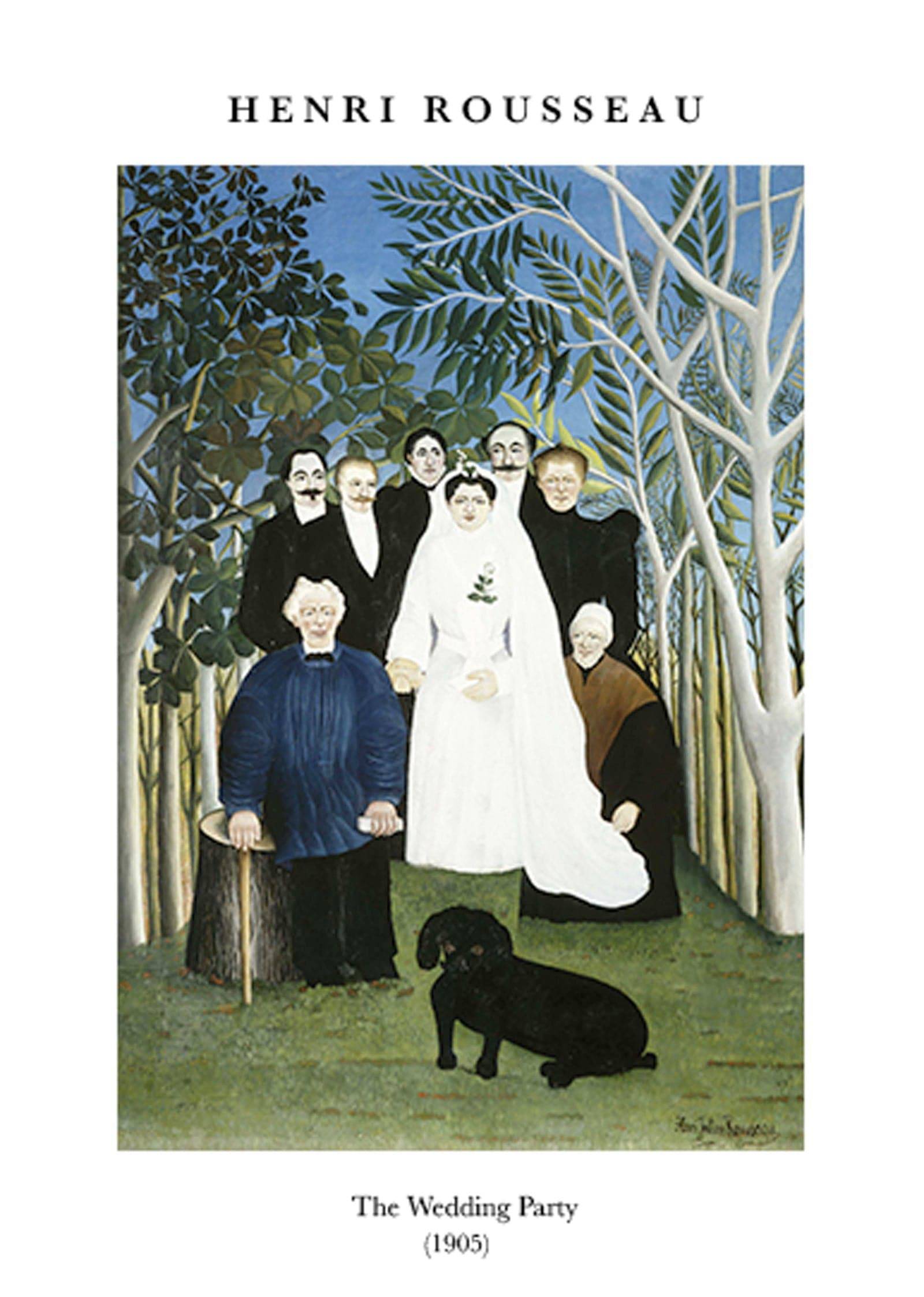 "Henri Rousseau - The Wedding Party Poster"