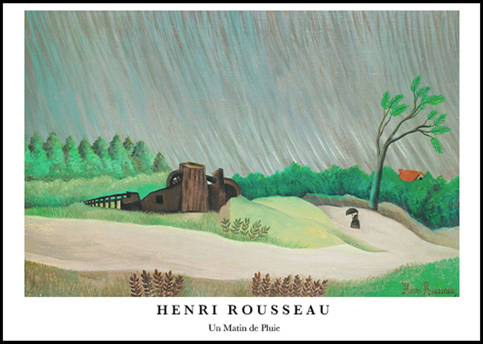 "Henri Rousseau - Un Matin de Pluie Poster"