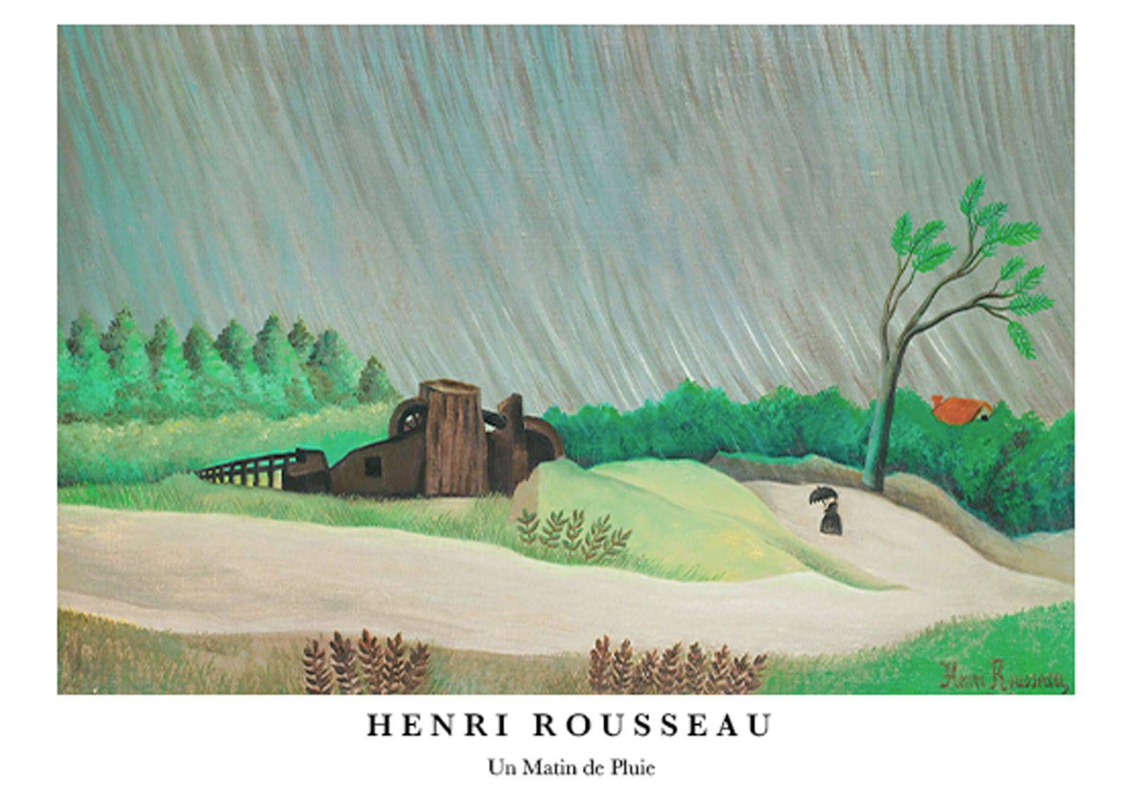 "Henri Rousseau - Un Matin de Pluie Poster"