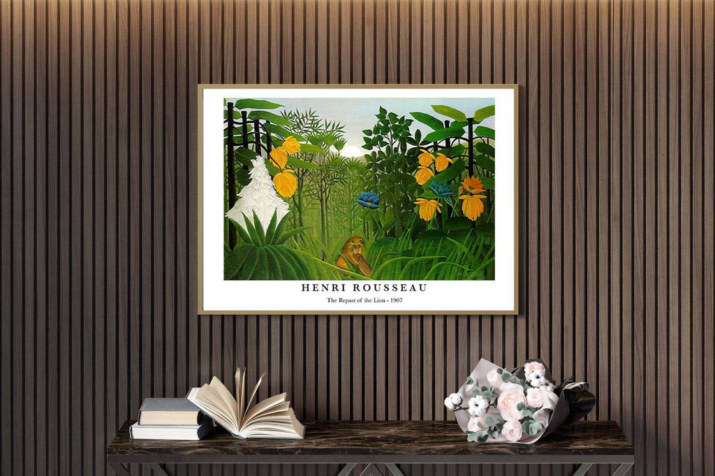 "Henri Rousseau - The Repast of the Lion Poster"