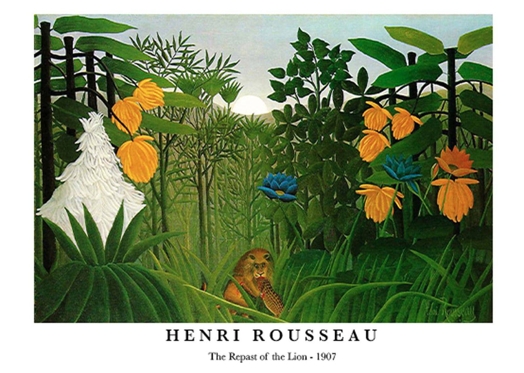 "Henri Rousseau - The Repast of the Lion Poster"