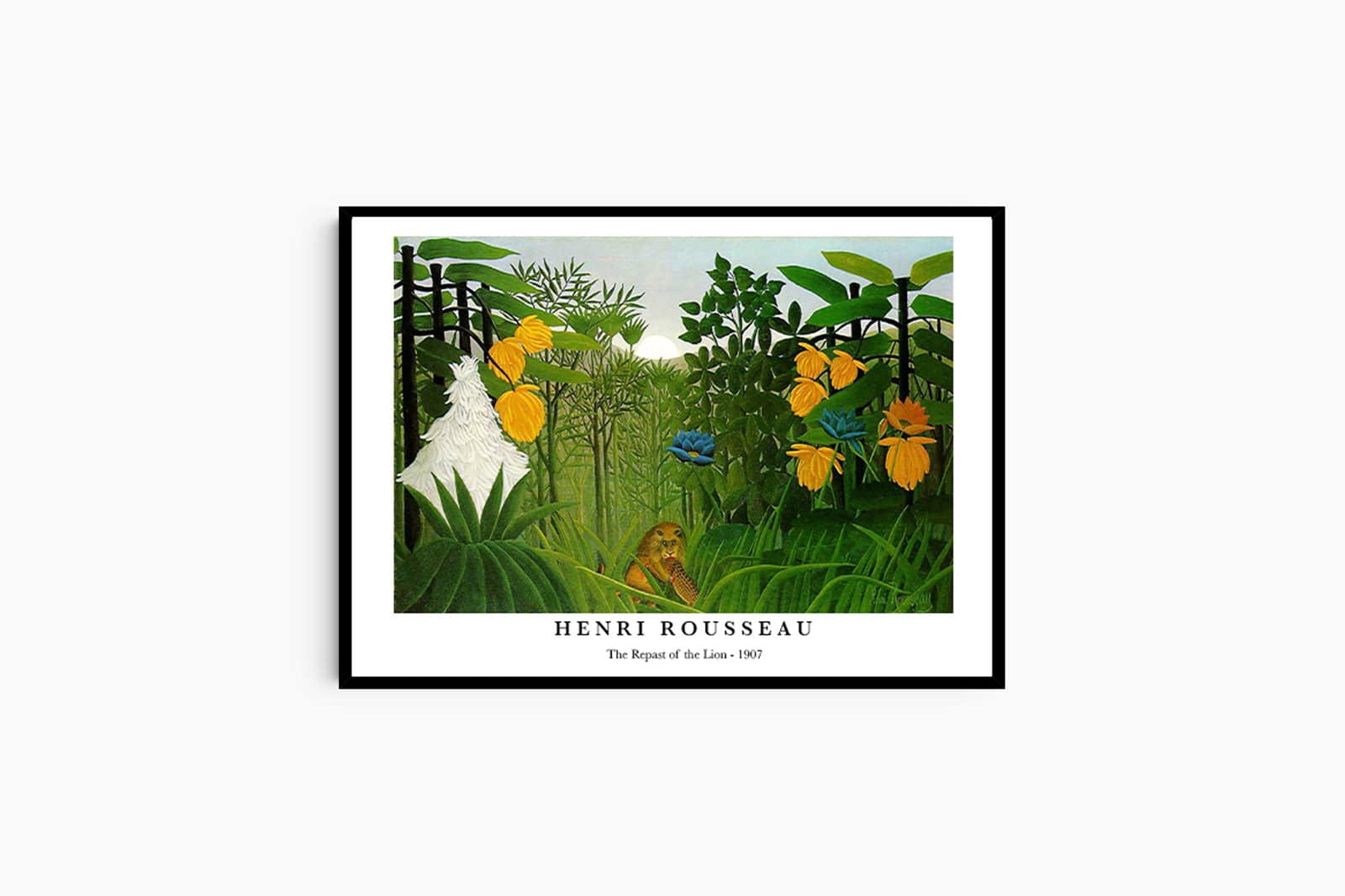 "Henri Rousseau - The Repast of the Lion Poster"