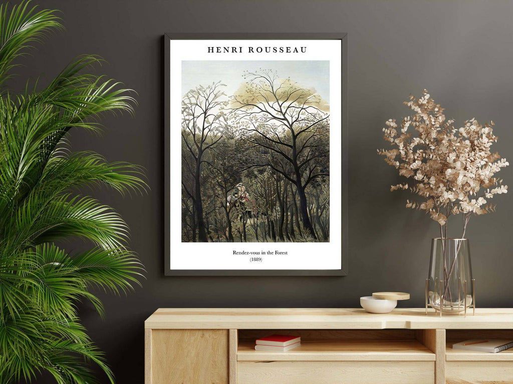 "Henri Rousseau - Rendez-vous in the Forest Poster"