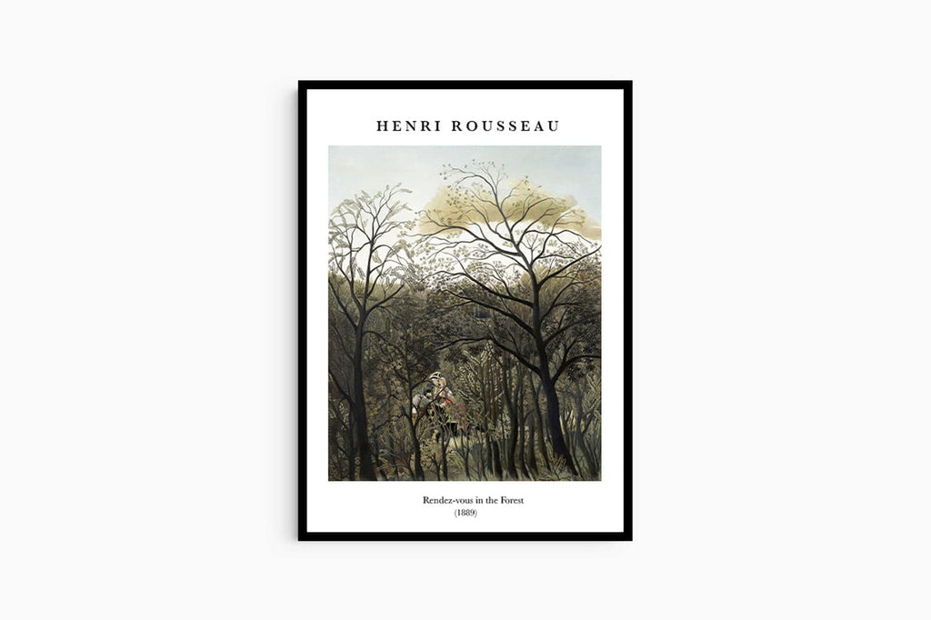"Henri Rousseau - Rendez-vous in the Forest Poster"