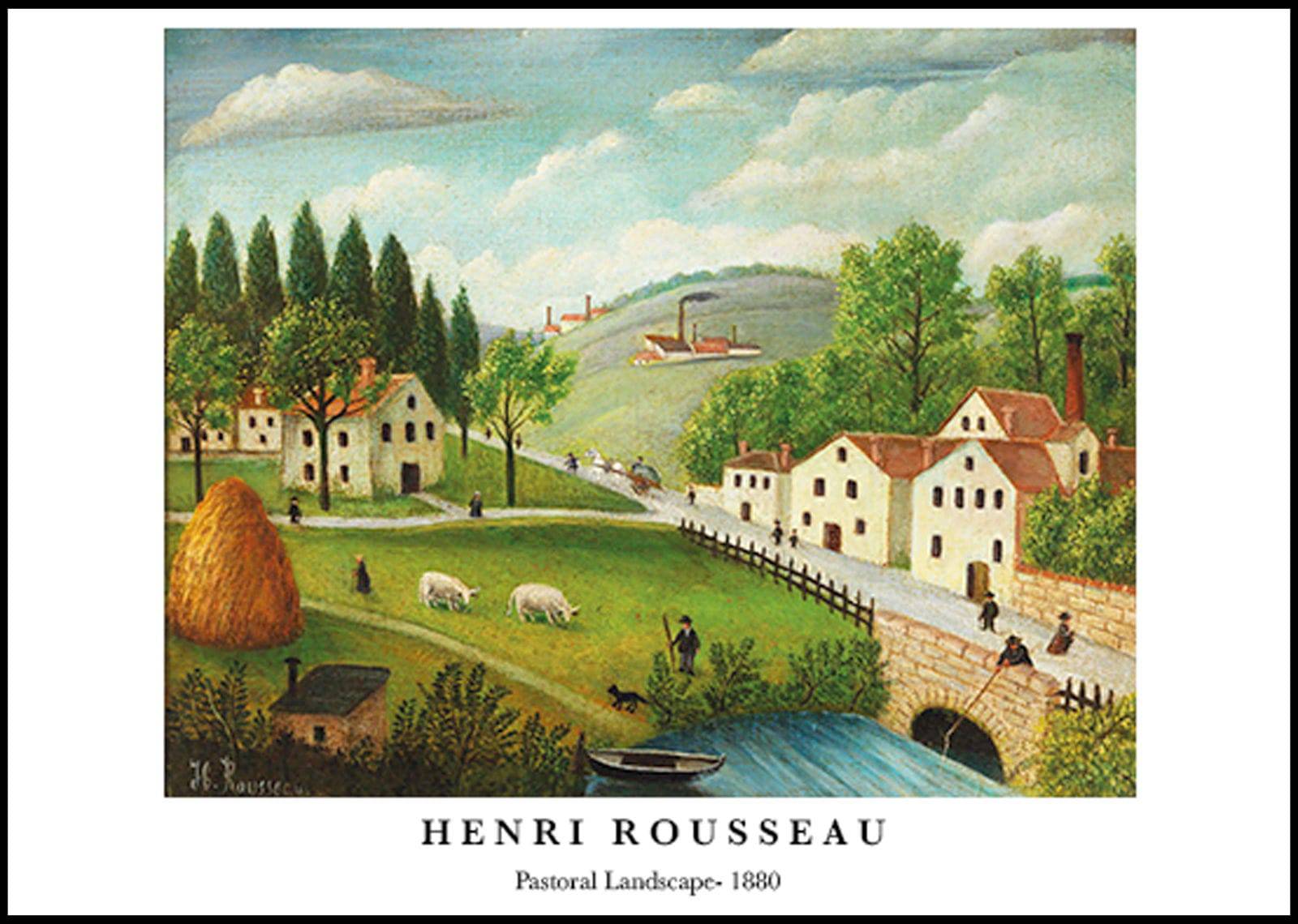 "Henri Rousseau - Pastoral Landscape Poster"