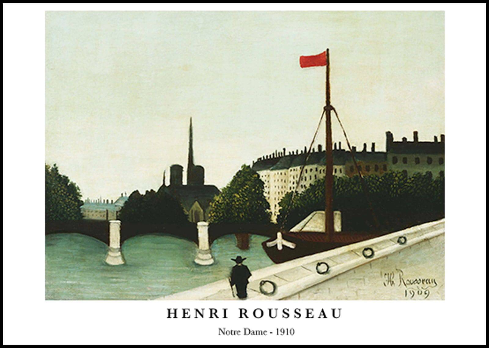 "Henri Rousseau - Notre Drame Poster"