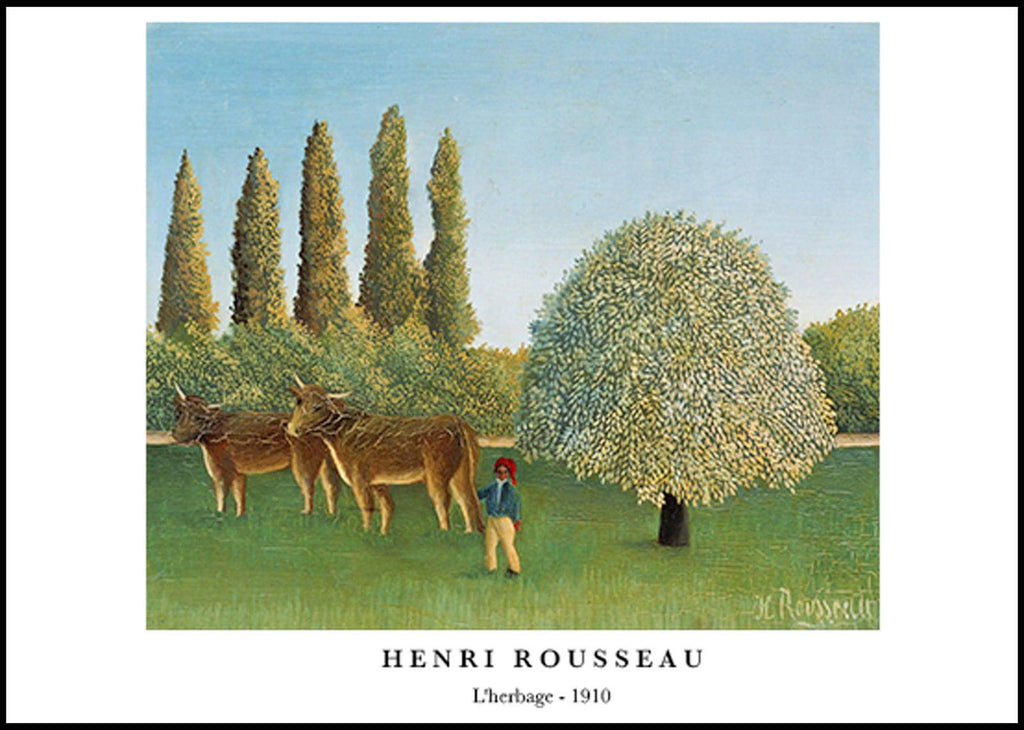 "Henri Rousseau - L'herbage Poster"
