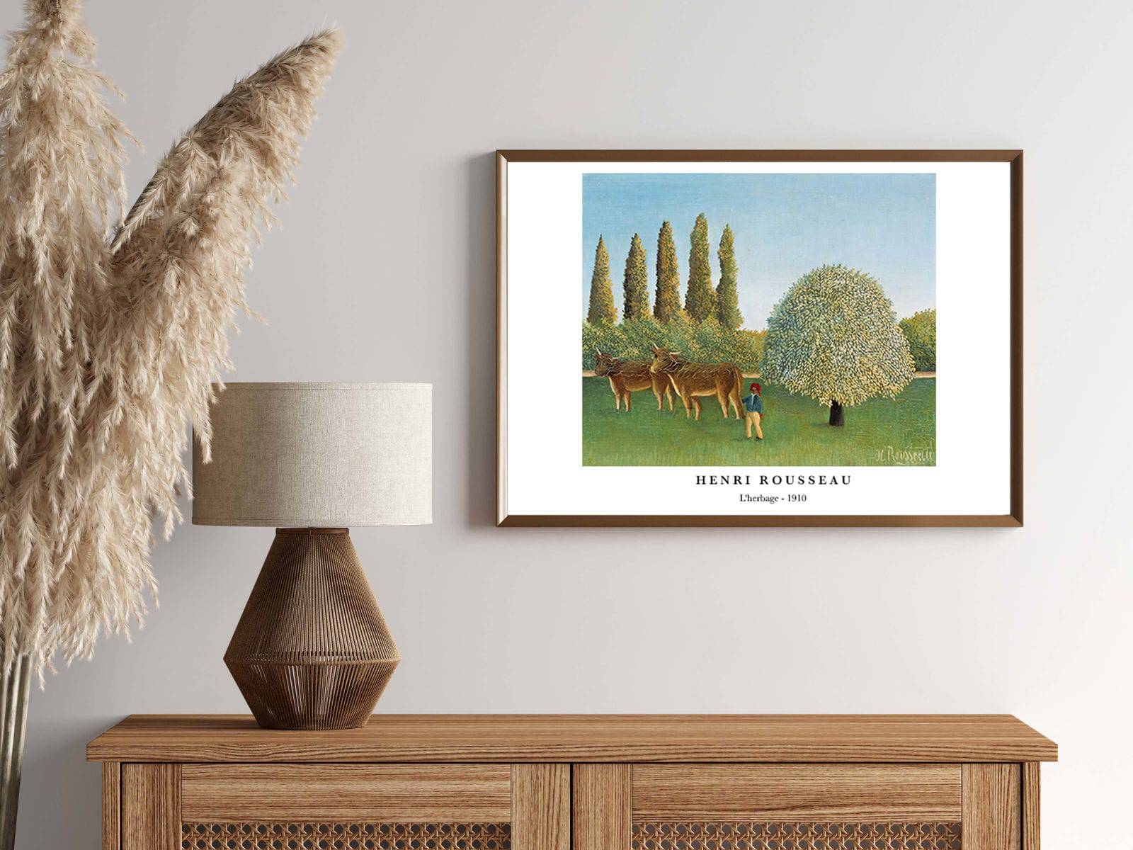 "Henri Rousseau - L'herbage Poster"