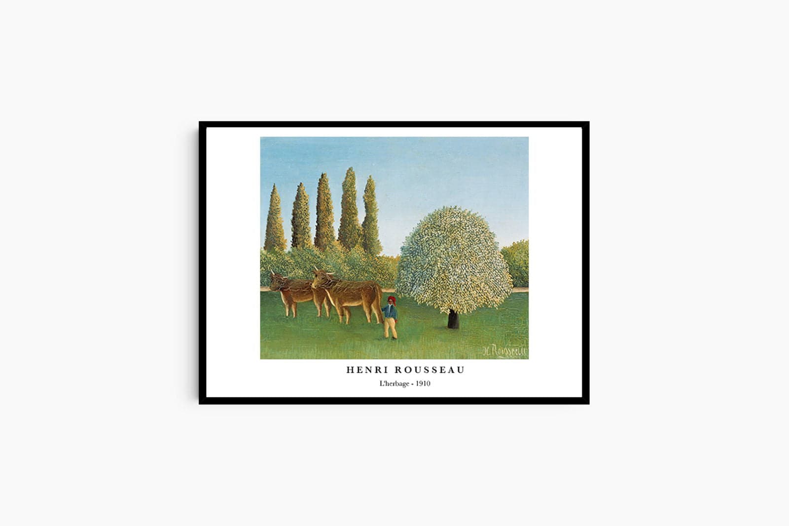 "Henri Rousseau - L'herbage Poster"