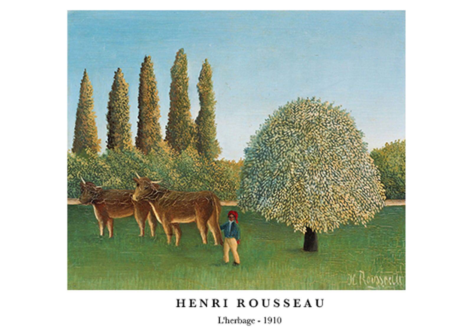 "Henri Rousseau - L'herbage Poster"