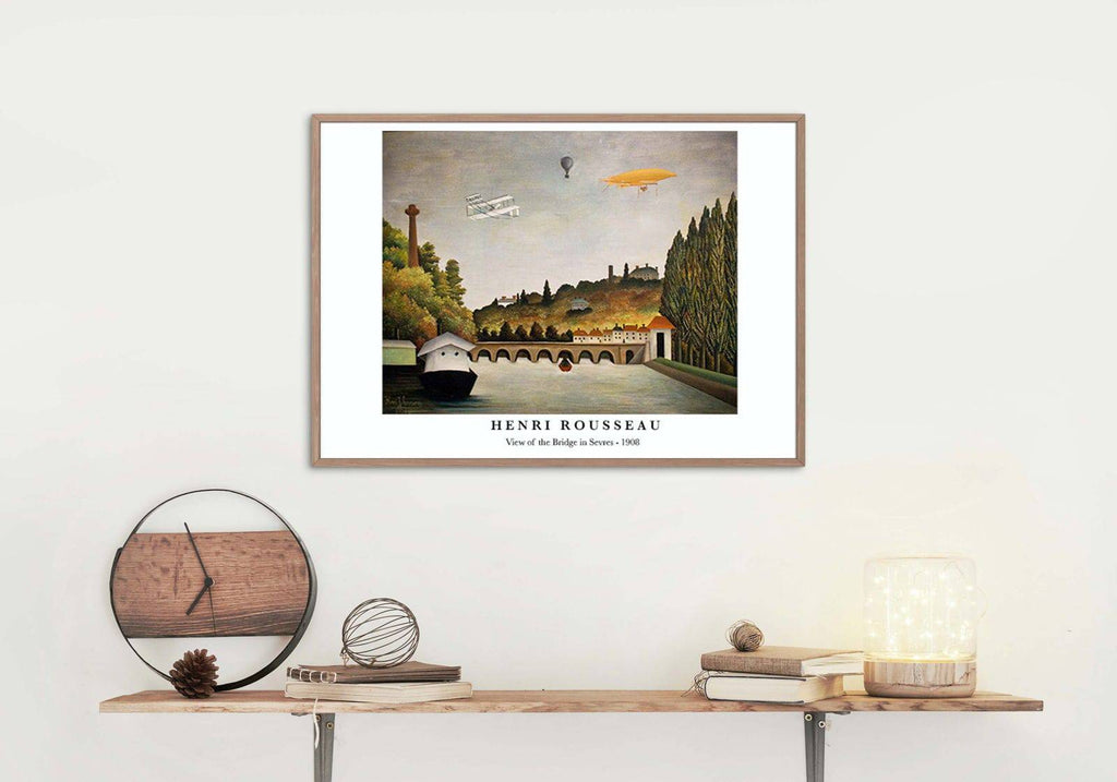 "Henri Rousseau - View of the Bridge in Sevres Poster"