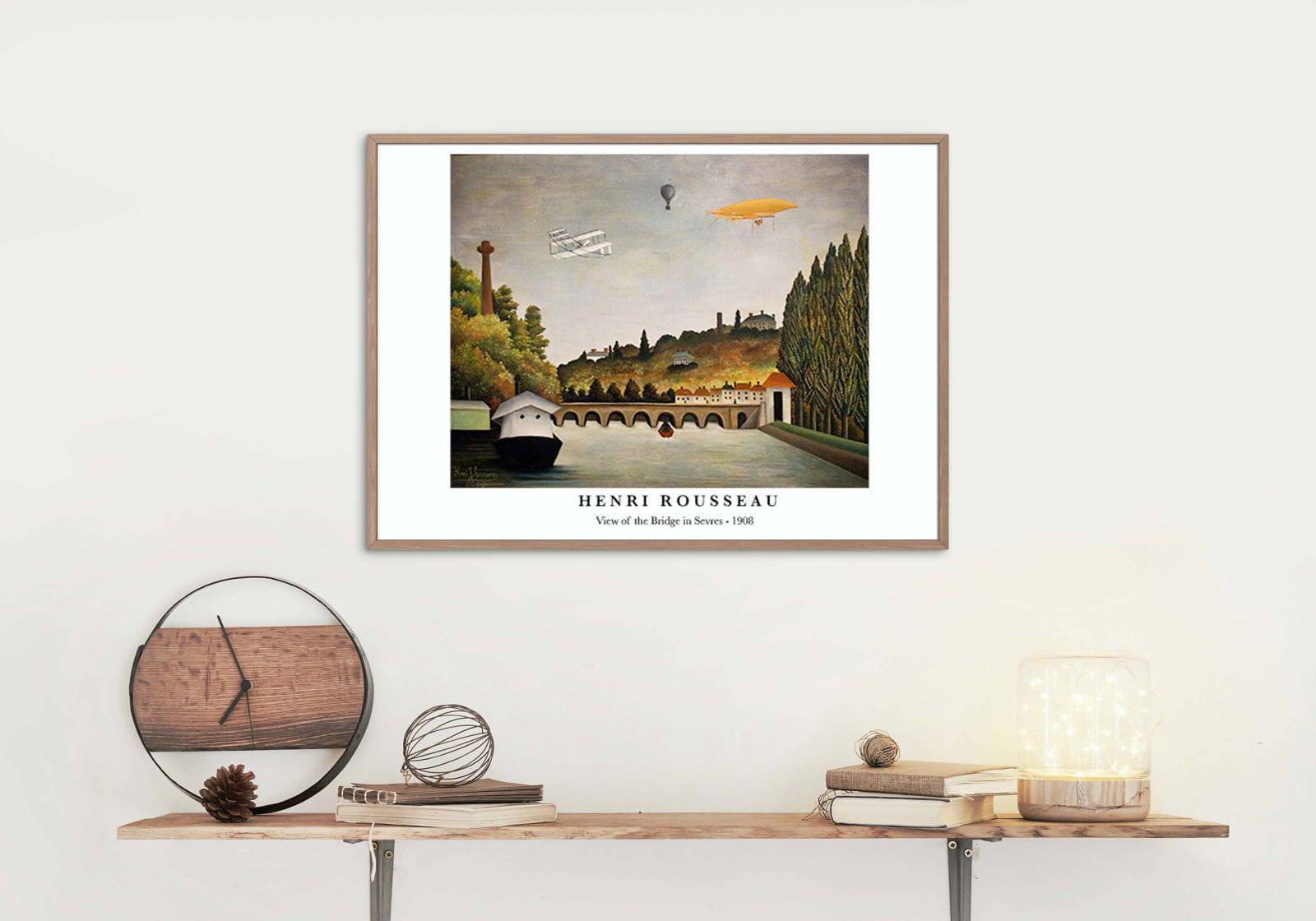 "Henri Rousseau - View of the Bridge in Sevres Poster"