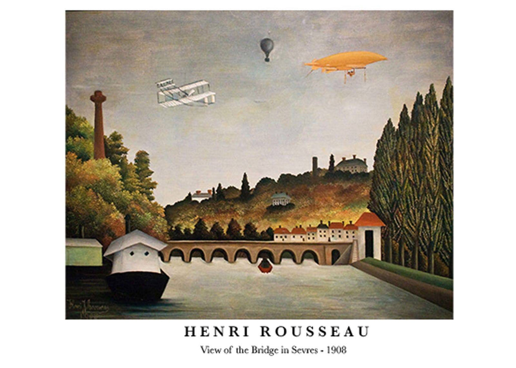 "Henri Rousseau - View of the Bridge in Sevres Poster"