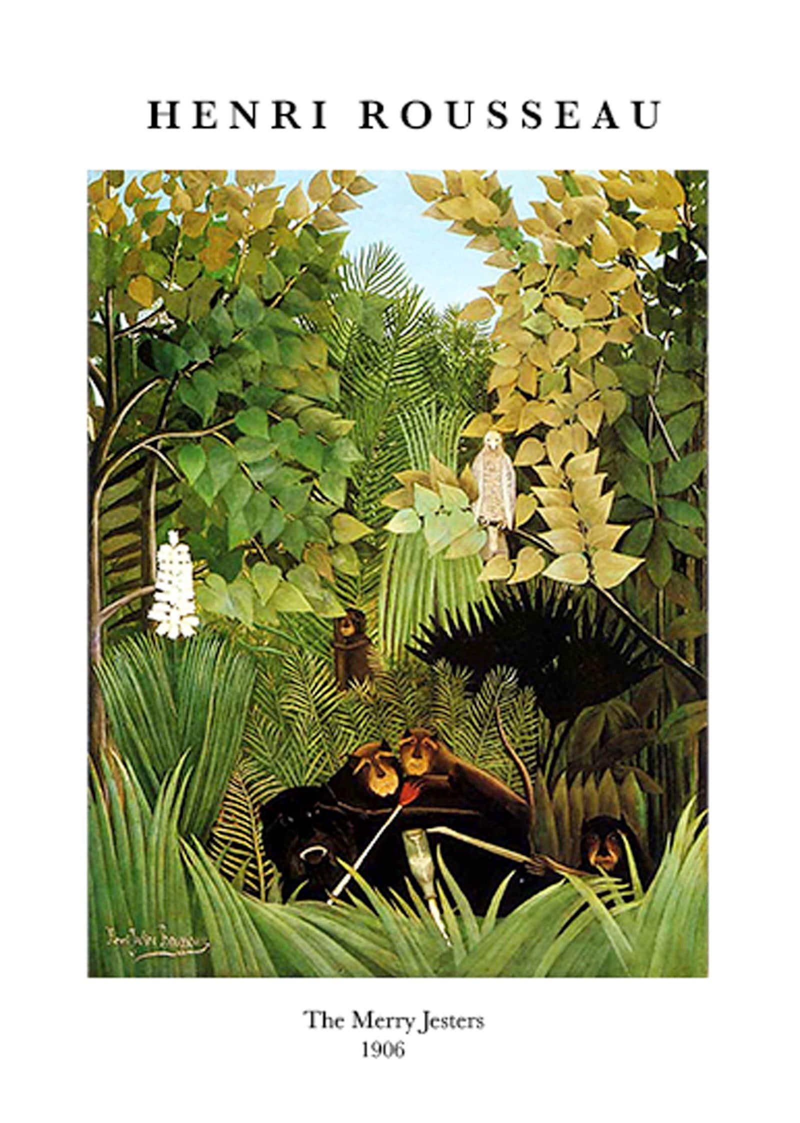 "Henri Rousseau - The Merry Jesters Poster"