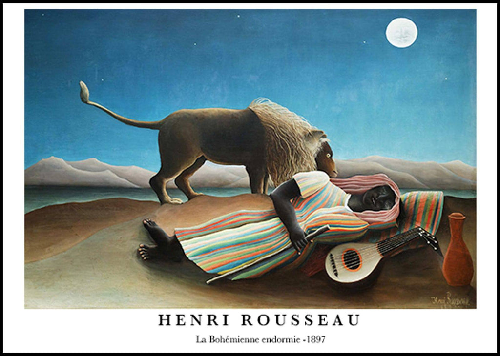 "Henri Rousseau - La Bohémmienne endormie Poster"