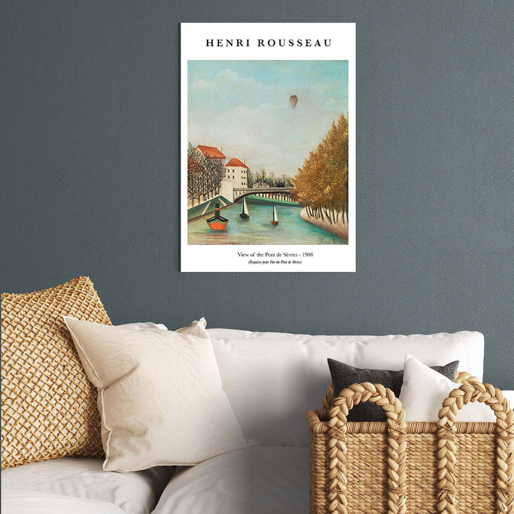 "henri rousseau poster - View of the Pont de Sèvres Poster"