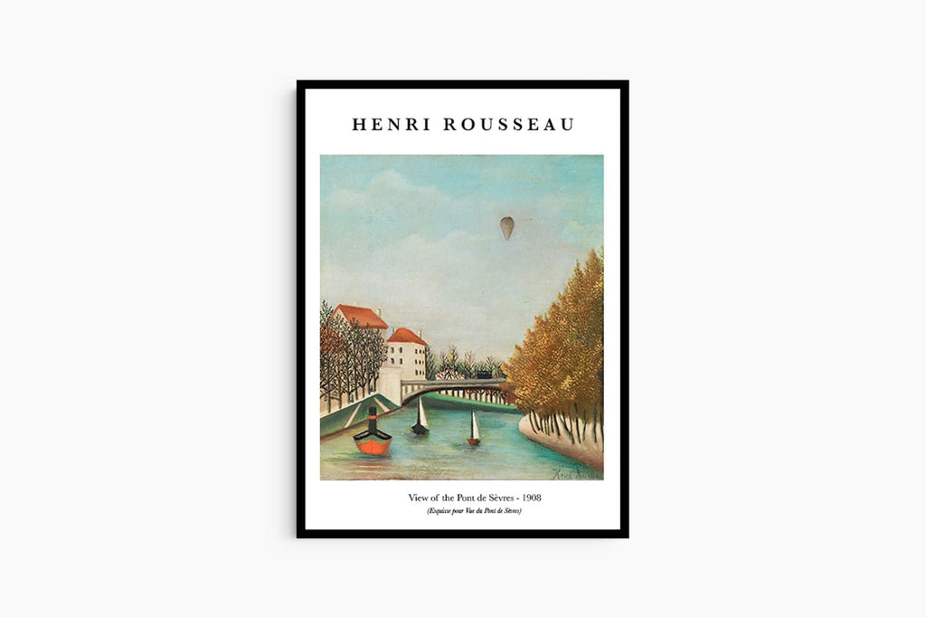 "henri rousseau poster - View of the Pont de Sèvres Poster"