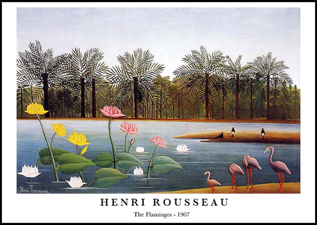 "Henri Rousseau - The Flamingos Poster"