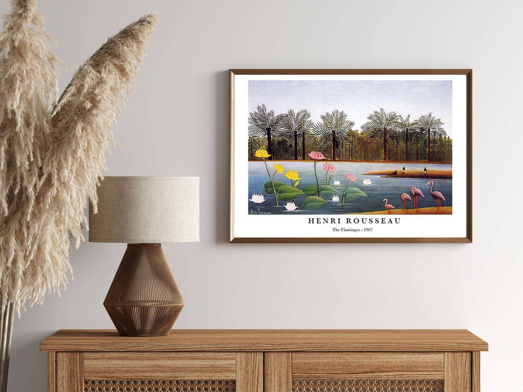 "Henri Rousseau - The Flamingos Poster"