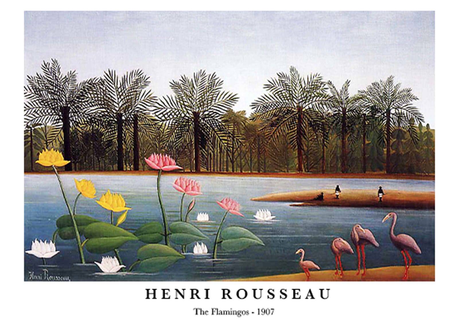"Henri Rousseau - The Flamingos Poster"