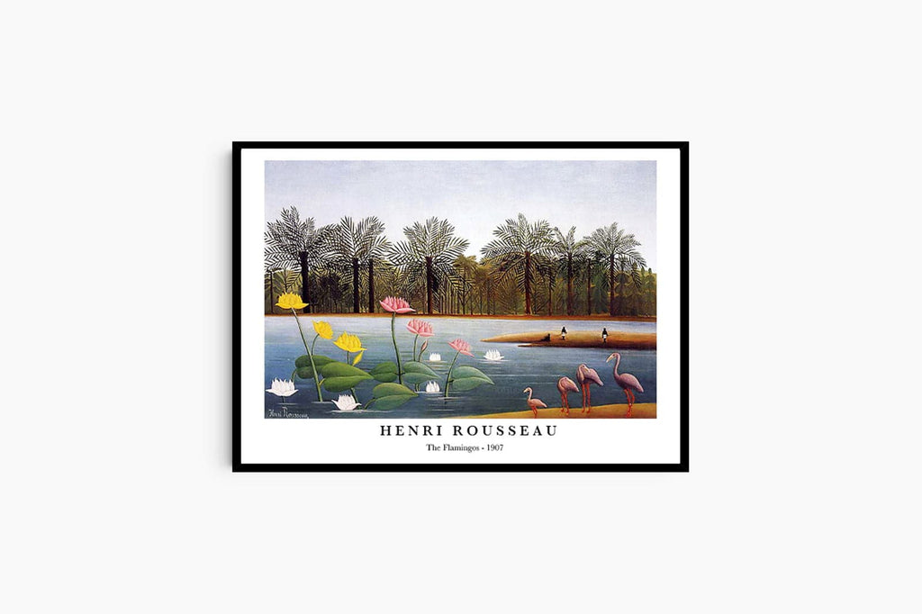 "Henri Rousseau - The Flamingos Poster"