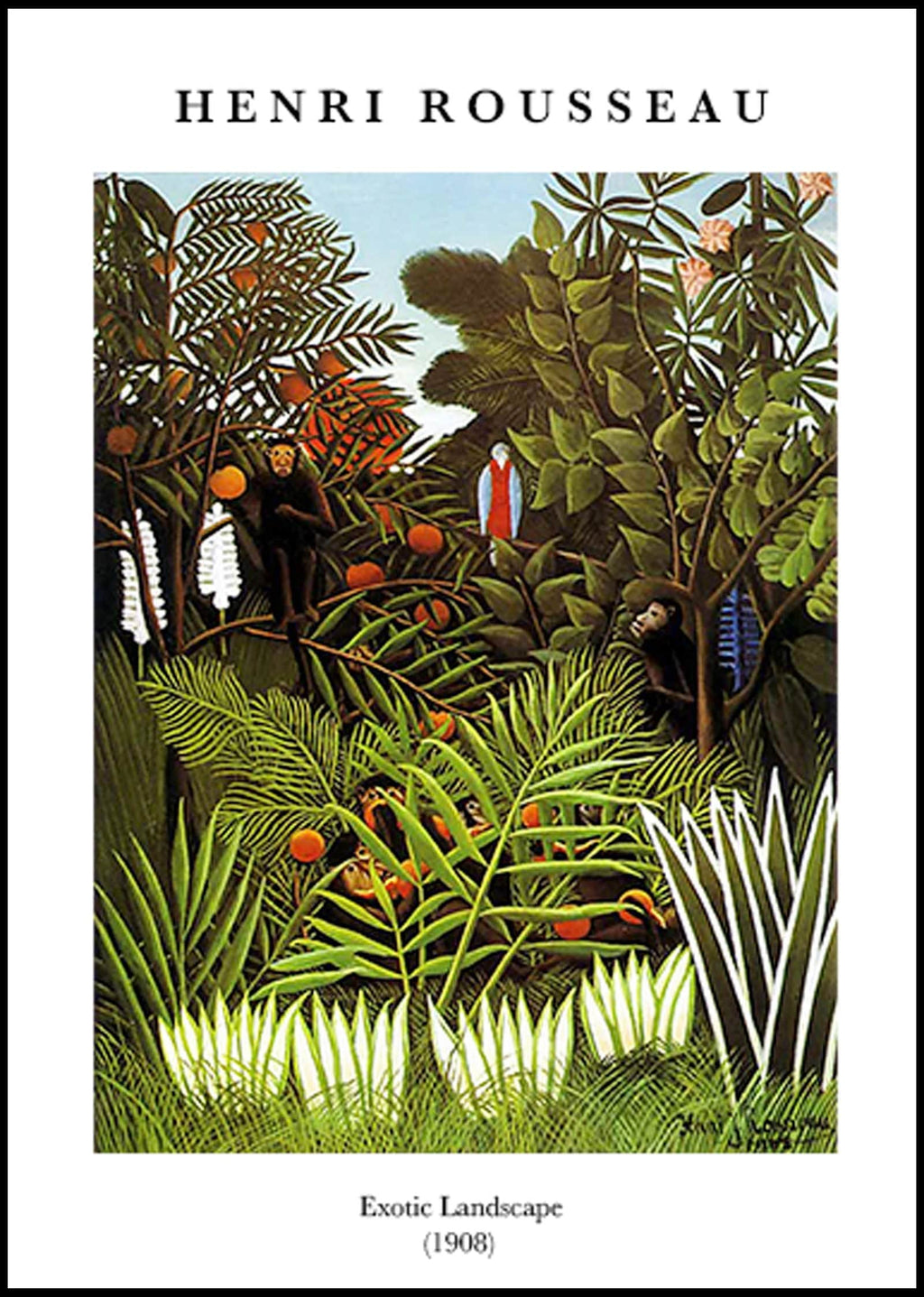 "Henri Rousseau - Exotic Landscape Poster"