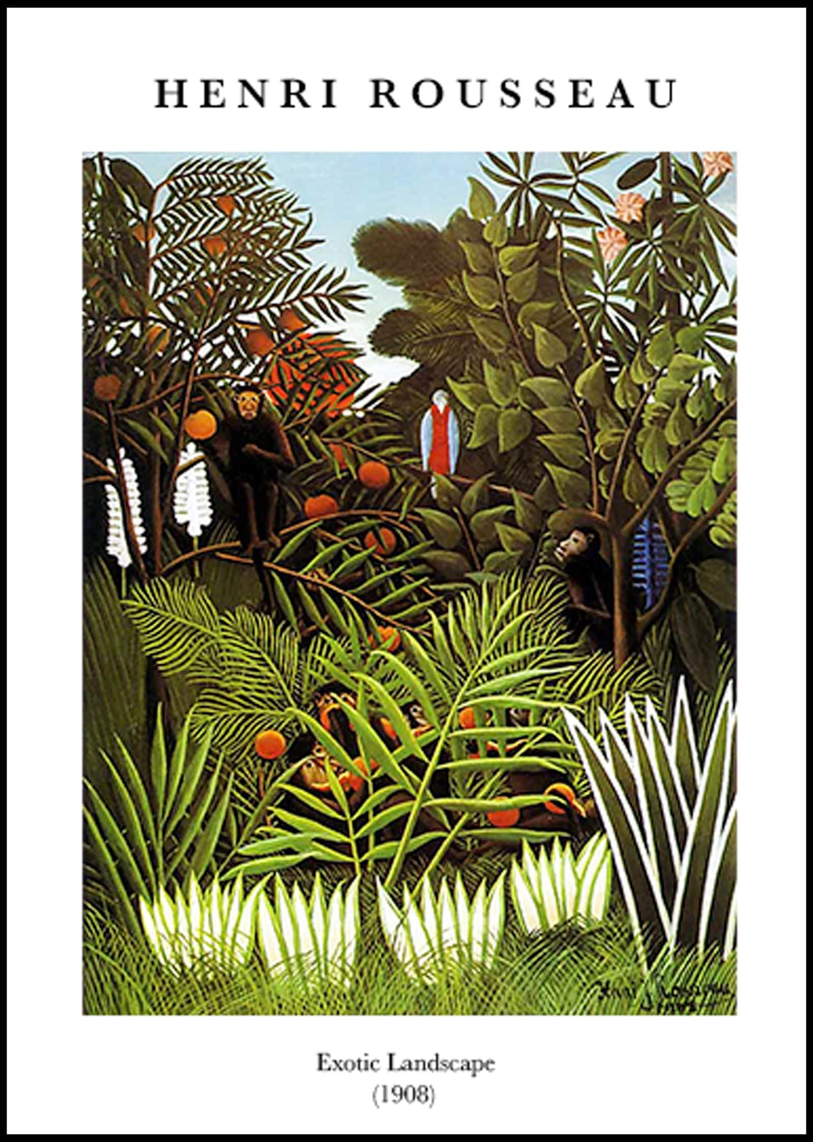 "Henri Rousseau - Exotic Landscape Poster"