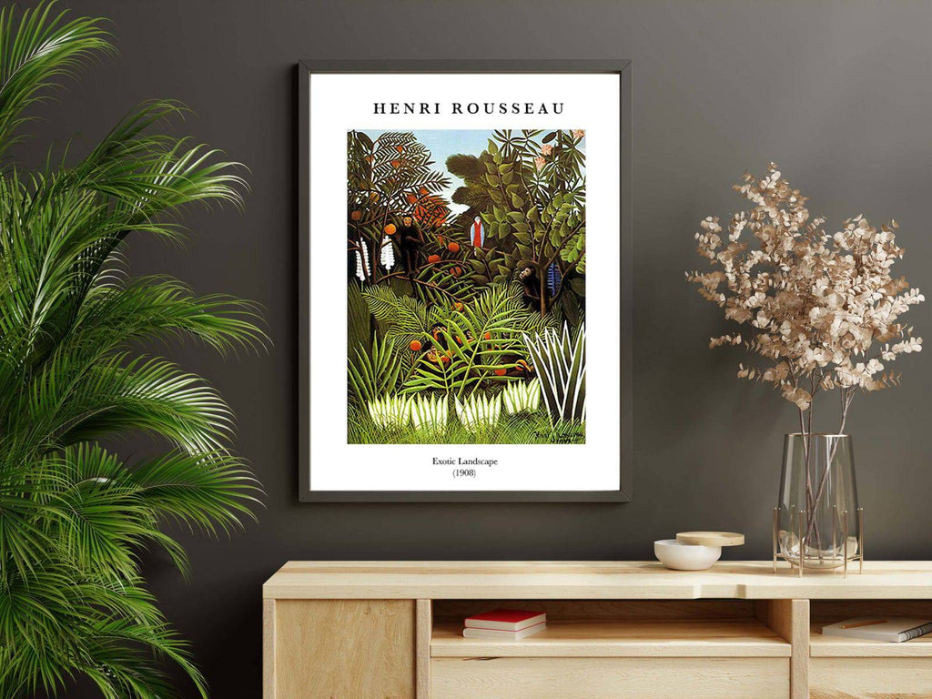 "Henri Rousseau - Exotic Landscape Poster"